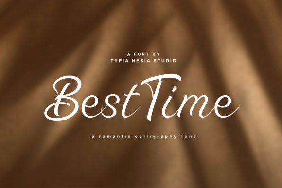 Best Time Font Poster 1