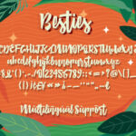 Besties Font Poster 5