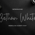 Bethan White Font Poster 1