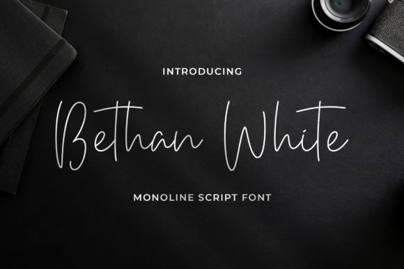 Bethan White Font Poster 1