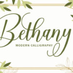 Bethany Script Font Poster 1