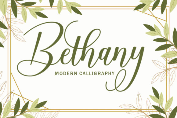 Bethany Script Font Poster 1