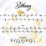 Bethany Script Font Poster 5