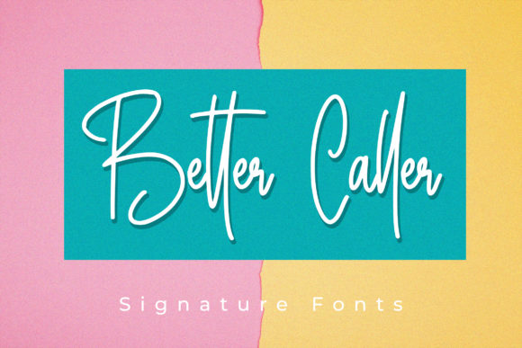 Better Caller Font Poster 1