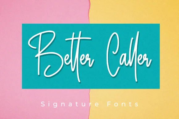 Better Caller Font Better Caller Font Poster 1