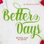 Better Days Font Poster 1