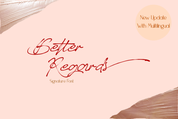 Better Regards Font Poster 1