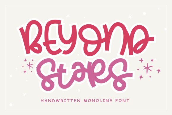 Beyond Stars Font Poster 1