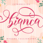 Bianca Script Font Poster 1