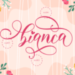 Bianca Script Font Poster 6