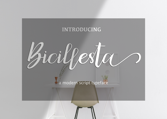 Bicillesta Font Poster 1