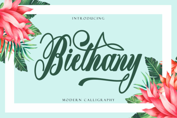 Biethany Font Poster 1