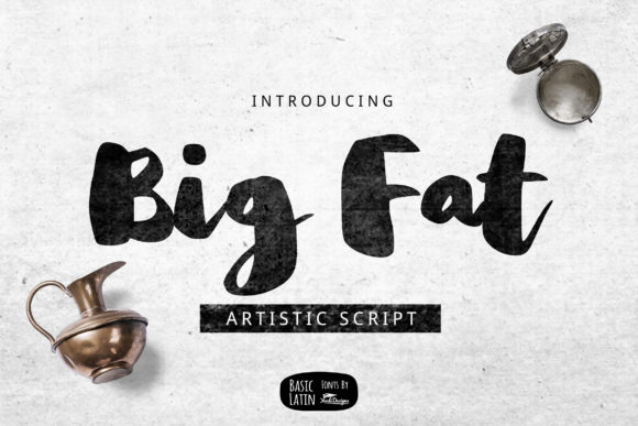 Big Fat Font Poster 1