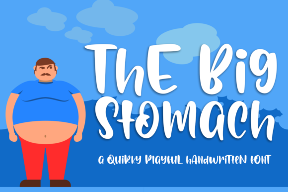 Big Stomach Font Poster 1
