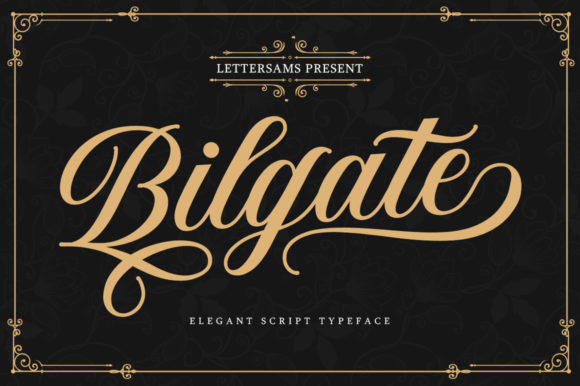 Bilgate Font Poster 1