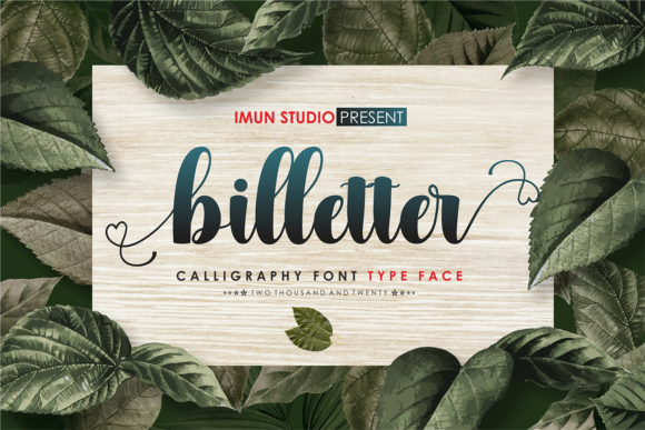 Billetter Font Poster 1