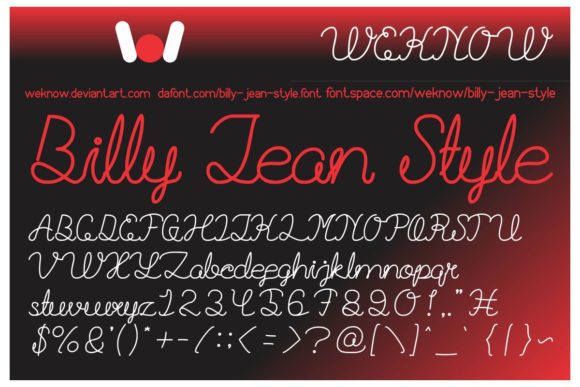 Billie Jean Font