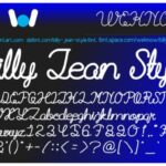 Billie Jean Font Poster 2