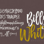 Billy Whites Font Poster 2