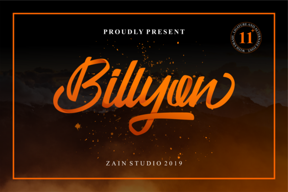 Billyon Font Poster 1
