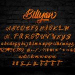 Billyon Font Poster 9