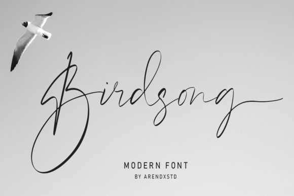 Birdsong Font Poster 1