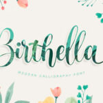 Birthella Font Poster 1