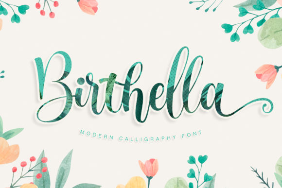 Birthella Font Poster 1