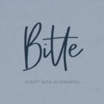 Bitte Font Poster 1