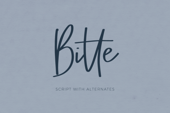 Bitte Font Poster 1