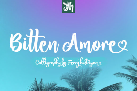 Bitten Amore Font Poster 1