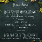 Black Angel Font Poster 3