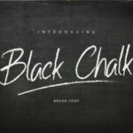 Black Chalk Font Poster 1