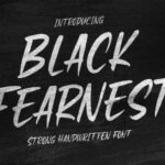 Black Fearnest Font Poster 1