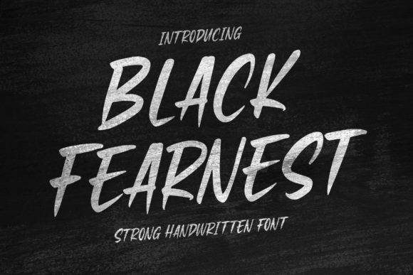 Black Fearnest Font Poster 1