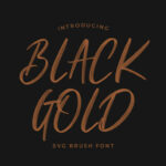 Black Gold Font Poster 1