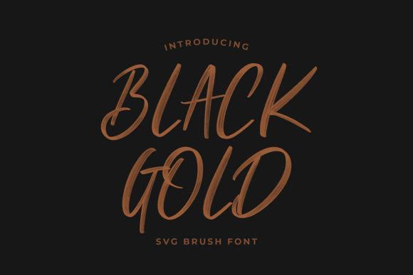 Black Gold Font Poster 1