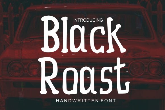 Black Roast Font Poster 1