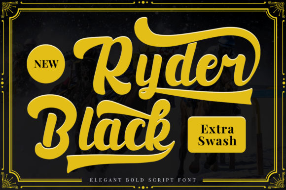 Black Ryder Font Poster 1