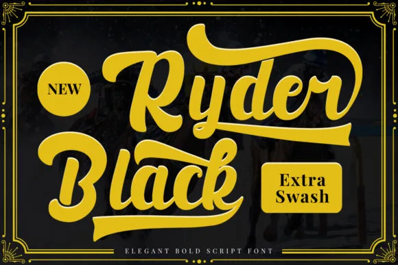 Black Ryder Font Black Ryder Font Poster 1