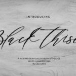 Black Thise Font Poster 1