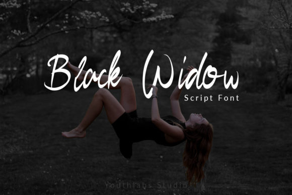 Black Widow Font Poster 1