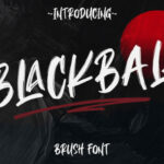 Blackball Font Poster 1