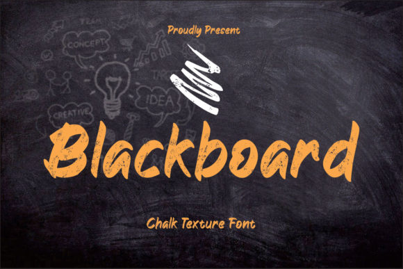 Blackboard Font Poster 1