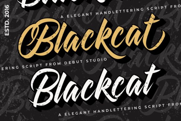 Blackcat Font Poster 1