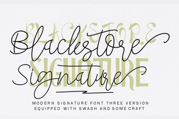 Blackstore Signature Font Poster 1