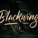 Blackwing Font Poster 1