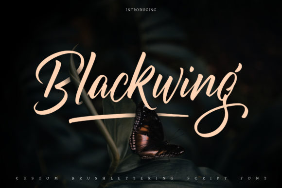 Blackwing Font Poster 1
