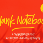 Blank Notebook Font Poster 1
