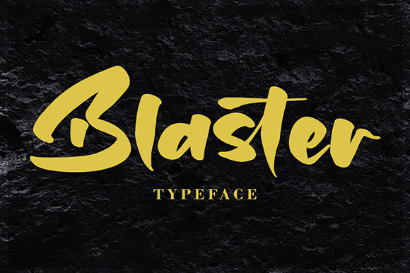 Blaster Font Poster 1